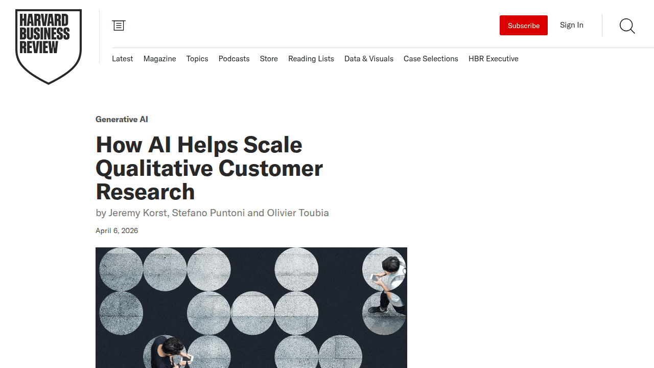 Harvard Business Review — How AI Helps Scale Qualitative Customer Research